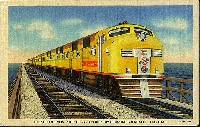 P&M Train Postcard