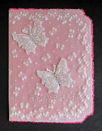 Parchment Embellished Handmade Card