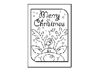 Christmas Postcard -  Colouring in PC