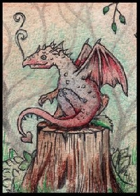 ATC: Mythical Animals (Hand Drawn/Painted)