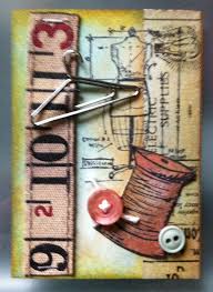 Quick SEWING themed ATC