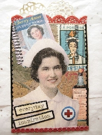 Postage Stamp Art ATC