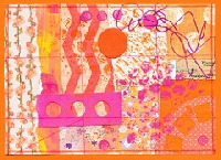 HMPC: Color duo Pink & Orange postcard