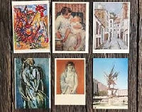 WIYM:  Three art postcards in an envelope