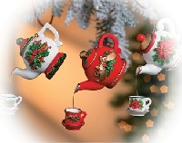 Christmas tea and Ornament for me