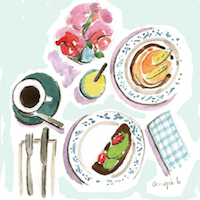 Illustrated Food or Drink Postcard Swap #2