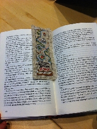 Bookish handmade bookmark