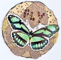 **EASU***    Artist Trading Coins-Butterfly