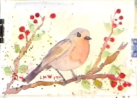 MFF:  Watercolor Bird 