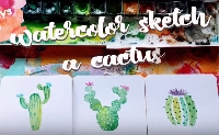YTPC:  Watercolor Cactus