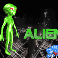 Aliens in August postcard swap