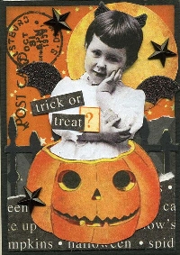 VC:  Halloween-themed ATC w/a Photo