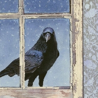 Journal  Art Page -  Raven - Crow - Black Bird