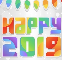 Happy New Year 2019! Postcard Swap~USA