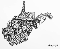 ZENTANGLE or DOODLE  my  STATE! #3