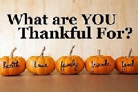 O50 & P WHAT ARE YOU THANKFUL FOR?