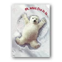 Polar bear Christmas/Holiday card swap
