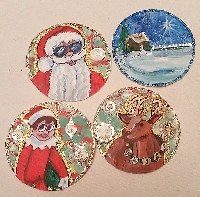 Christmas Artist Trading Coins