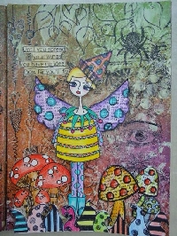 Mixed Media Art Journal Page