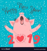 New Year's Card + 3 Blank NYUP pcs