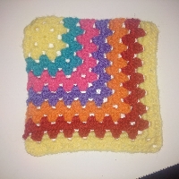 Crochet or knit square swap Valentines edition
