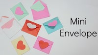 5 Valentine Theme Mini Envelopes