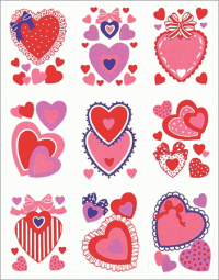 I love VALENTINE'S DAY stickers! Swap (USA)