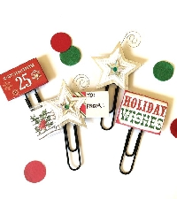 Altered/Embellished Christmas Paperclips  US 