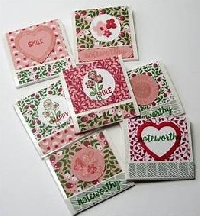 CQ-Floral Matchbook Notepad- USA