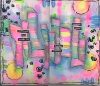 YTPC:  Art Journal Page #5: Painted Strips