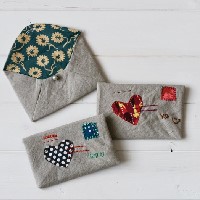 Handmade Fabric envelope swap