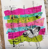 YTPC:  Art Journal Page #17:  Fly Away