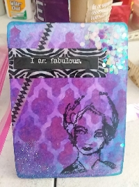 Rubber stamped ATC