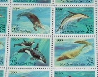 Used postage stamps  INT Ocean 