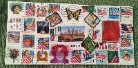 I Spy postage stamps postcard USA