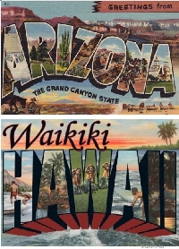 Large Letter Postcards - USA