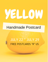 FPRU: YELLOW Handmade Postcard