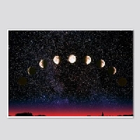 BTH:  Lunar Handmade Postcard
