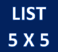 ESG:  List 5 x 5