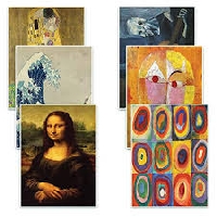 WIYM: Four art postcards in an envelope.