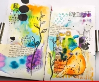 YTPC: Art Journal Page #22: Watercolors