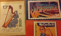 Stamps on Postcards