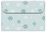 Winter/Christmas pattern paper envelope swap