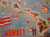 October State Map Postcard - USA