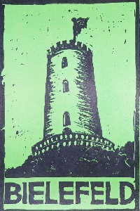 Linoprint Postcard