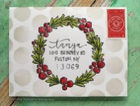 Christmas Stamped envelope swap round 2
