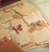 WIYM:  Lace-Topped Scrap Paper Pads