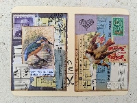AACG:  Collage ATC with a Bird