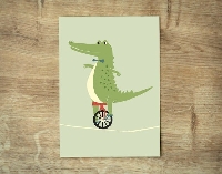 S&T: Crocodile postcard