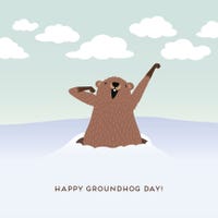 National Groundhog Day Profile Deco